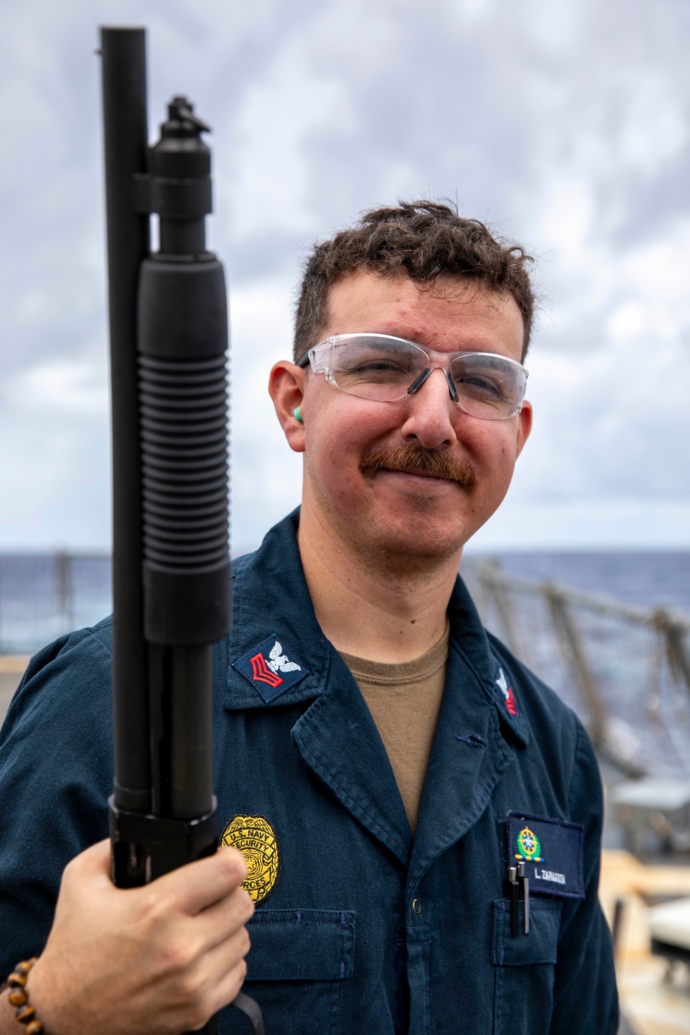 USS Preble Conducts M500 Gun Shoot