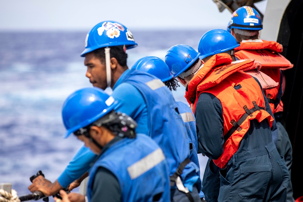 USS Preble Conducts Underway Replenishment