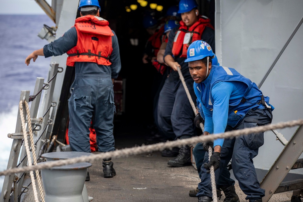 USS Preble Conducts Underway Replenishment