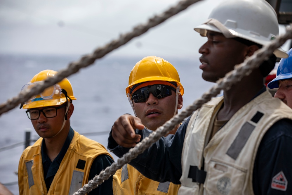 USS Preble Conducts Underway Replenishment