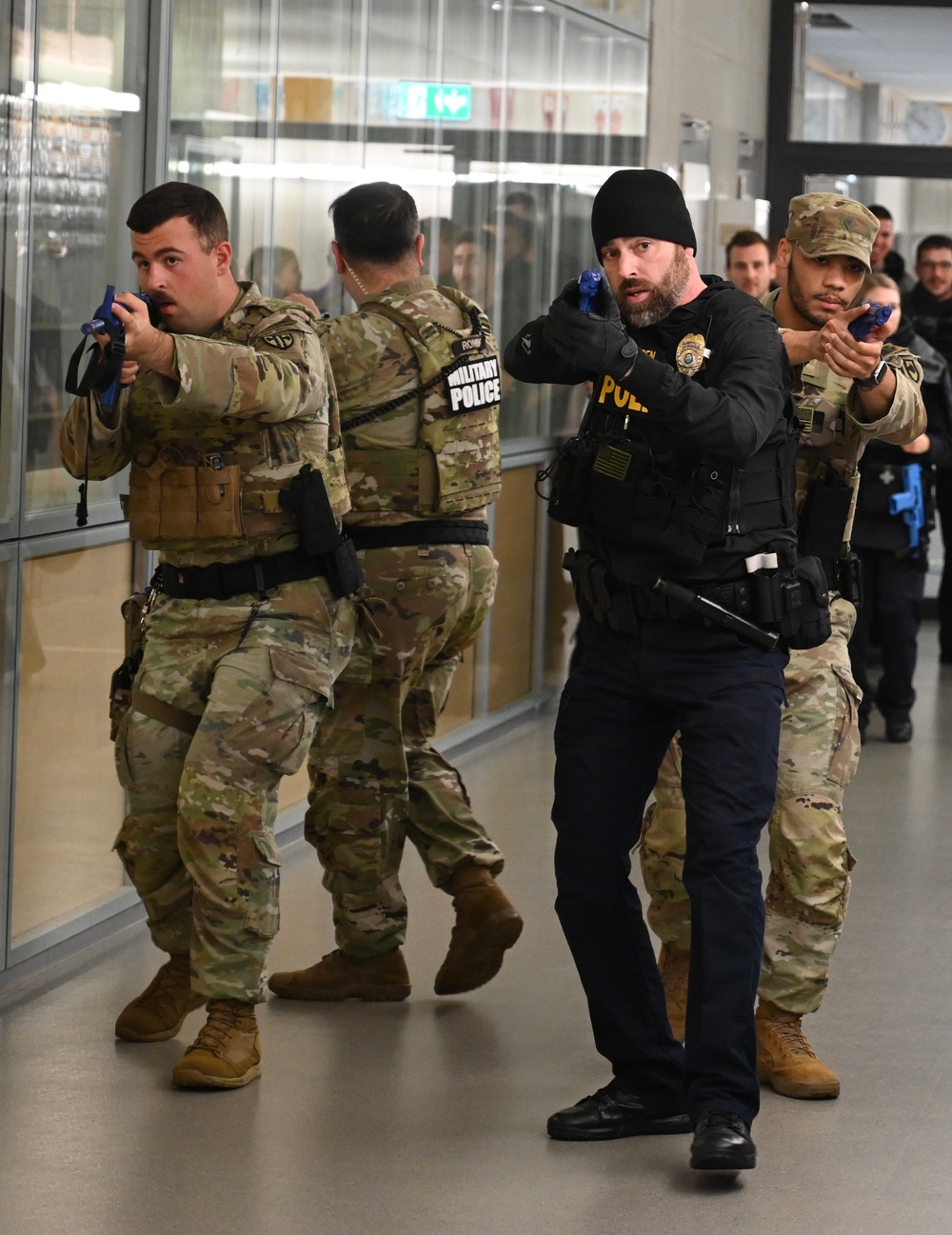 USAG Stuttgart, German Emergency Services Conduct Joint Training at Stuttgart High School to Enhance School Safety