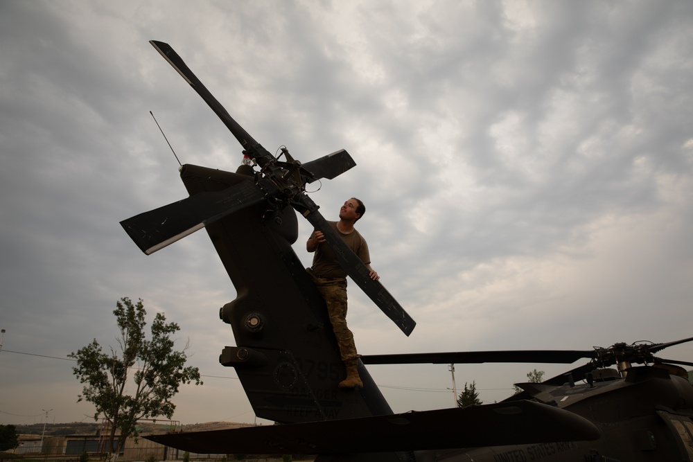 Night Air Assault preparations