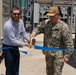 CRANE, Ind. — Vice Admiral Brendan McLane, Commander, Naval Surface Forces and Commander, Naval Surface Force, Pacific Fleet and Ethan Jones