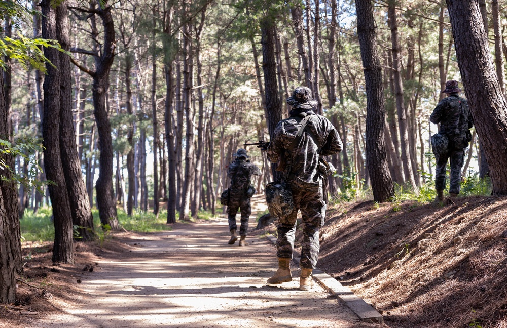 2/23 Marines and ROK Marines Conduct Bilateral Patrol Training during KMEP 25.2