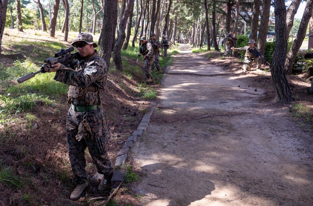 2/23 Marines and ROK Marines Conduct Bilateral Patrol Training during KMEP 25.2
