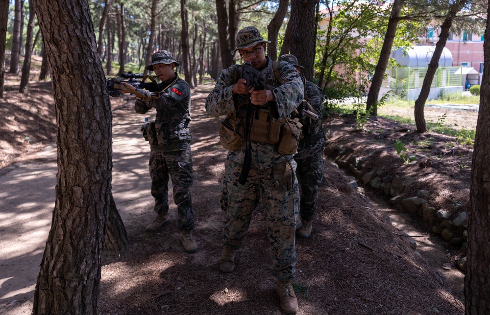 2/23 Marines and ROK Marines Conduct Bilateral Patrol Training during KMEP 25.2