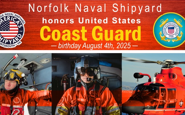 Norfolk Naval Shipyard Celebrates U.S. Coast Guard Birthday