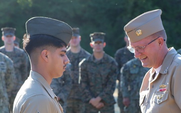 Vice Adm. Johnny Wolfe, Jr., Holds All Hands at Marine Corps Security Force Battalion, Bangor