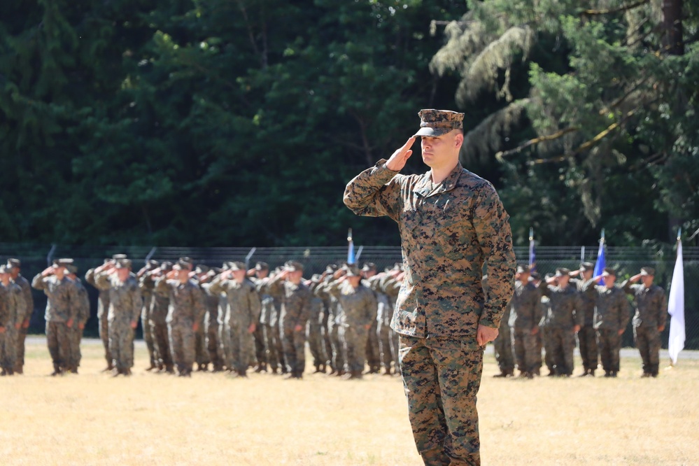 Marine Corps Security Forces Battalion (MCSFBn), Bangor Holds Change of Command