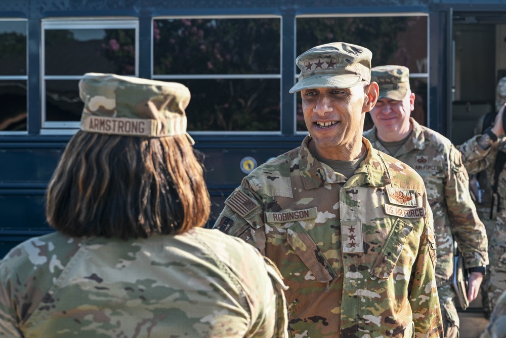 AETC command team visits Team Little Rock