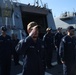 DC1 Fischer Salutes CDR Timpner, Commanding Officer of USS FARRAGUT