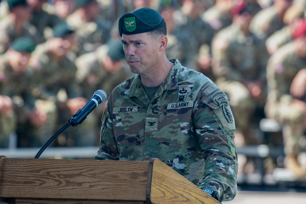 10th Special Forces Group (Airborne) Change of Command - COL Nathanael Joslyn