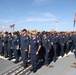 Crew of USS FARRAGUT Stand at Attention as Awardees Fall Back into Formation