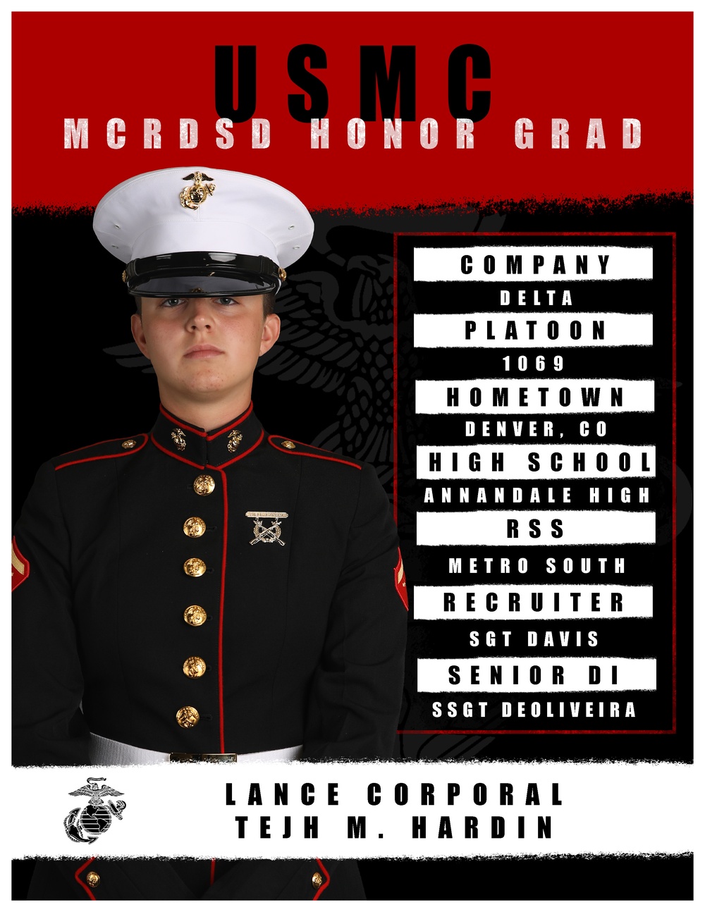 Delta Company Honor Graduate