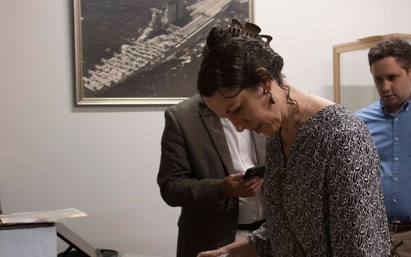 Congressman Andrew Clyde visits NHHC