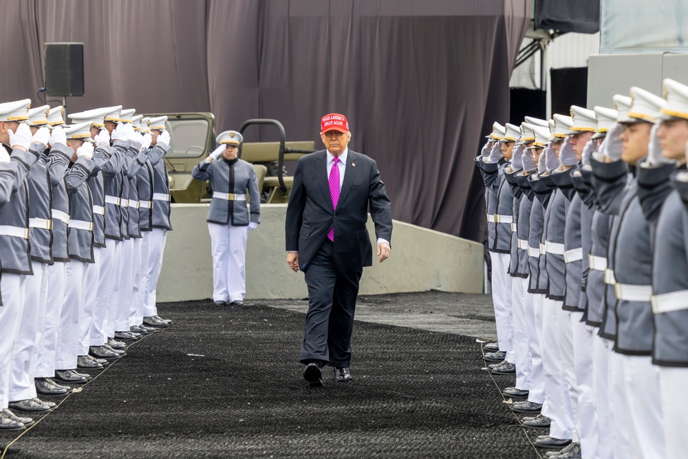 President Trump at USMA Graduation 2025