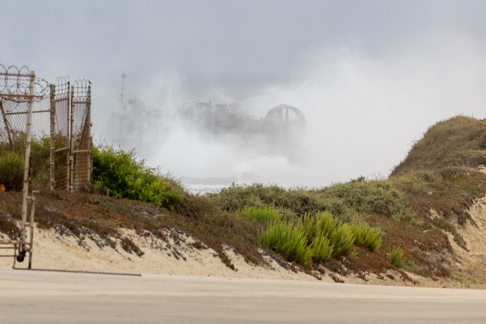 Amphibious Power: LCACs are loaded up to execute MCCRE