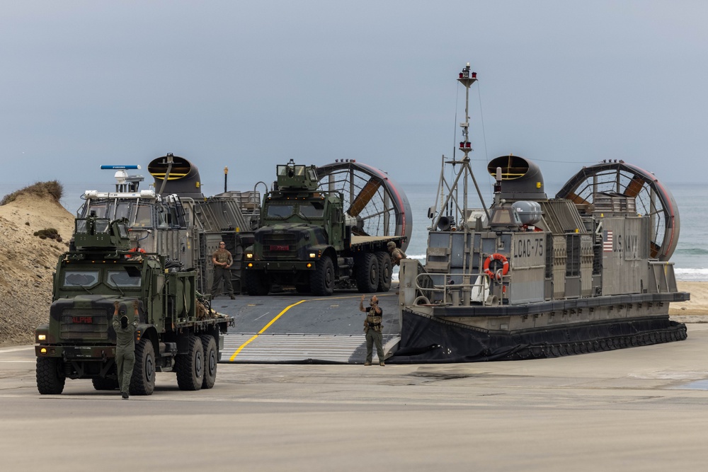 Amphibious Power: LCACs are loaded up to execute MCCRE