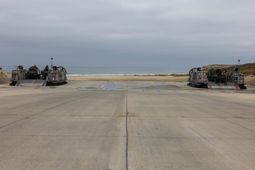 Amphibious Power: LCACs are loaded up to execute MCCRE