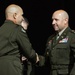 Commanders shake hands during transition ceremony