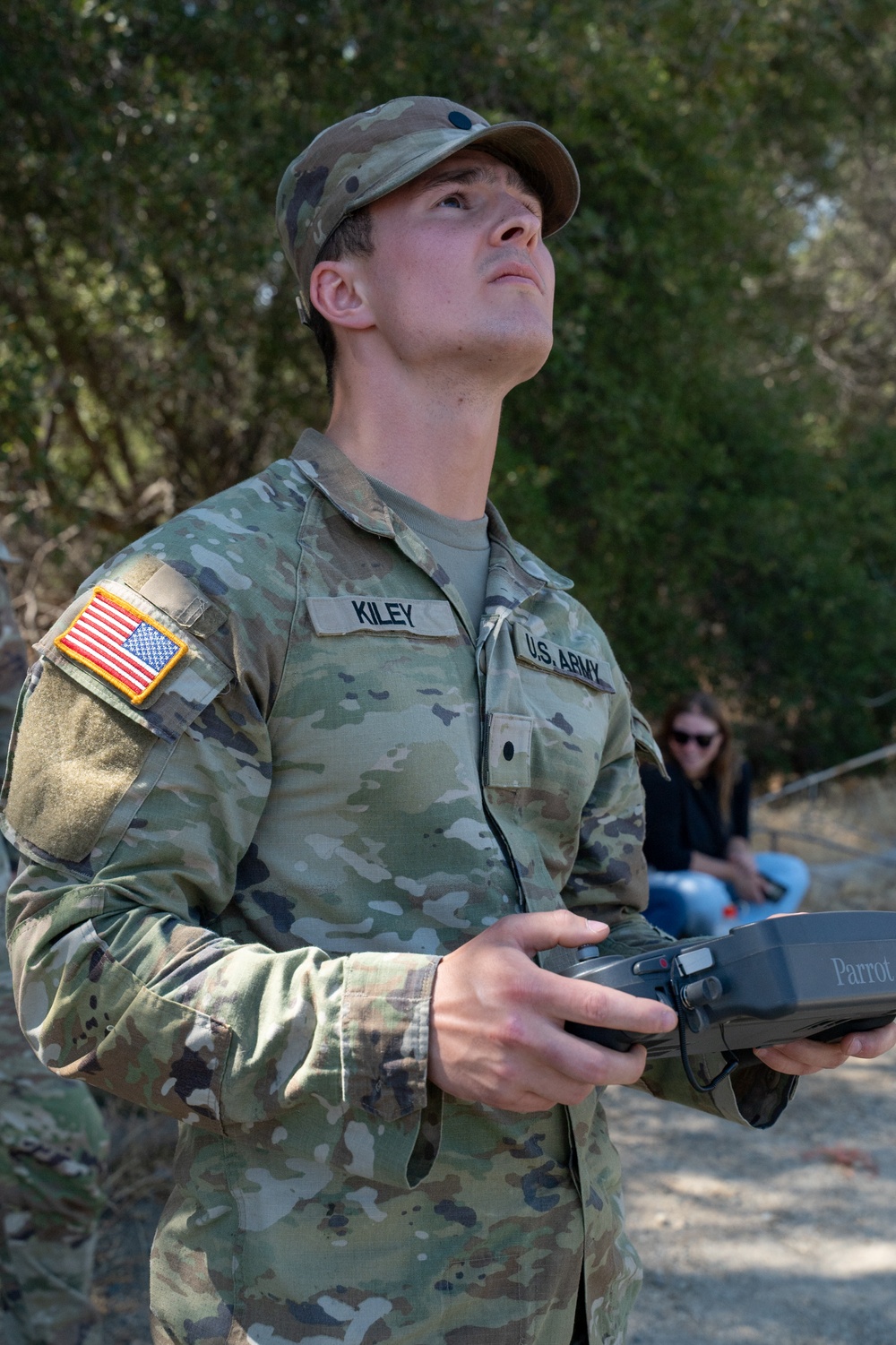 ROTC cadet takes flight during drone training at Folsom Dam