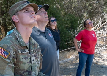 ROTC cadet takes flight during drone training at Folsom Dam