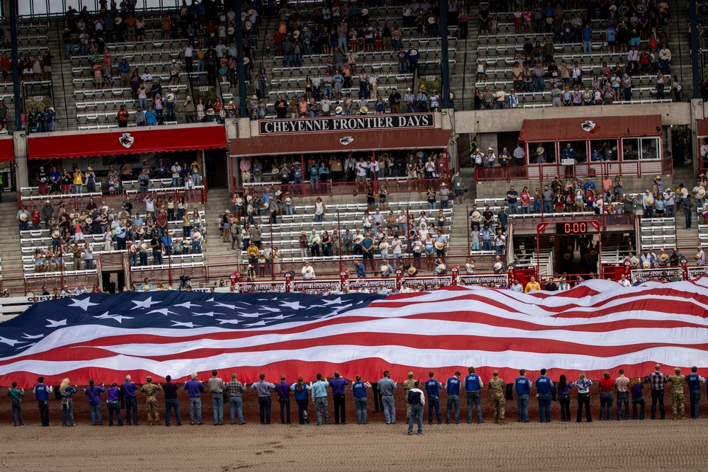 Cheyenne Frontier Days celebrates Military Monday at the rodeo