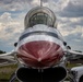 The U.S. Air Force Air Demonstration Team lands in Cheyenne, Wyoming