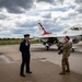 The U.S. Air Force Air Demonstration Team lands in Cheyenne, Wyoming