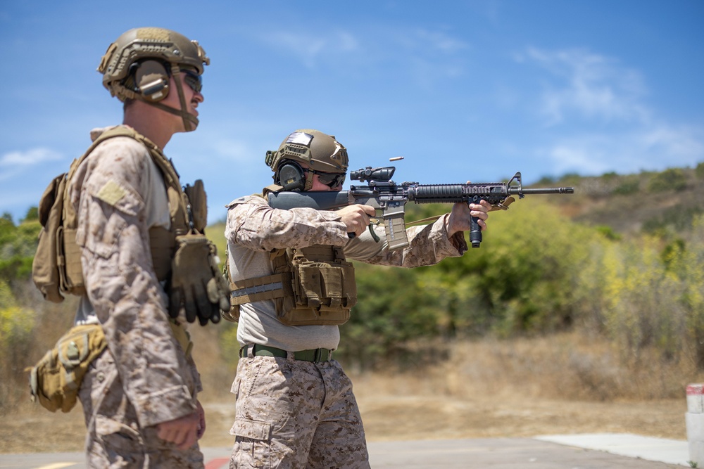 Running and gunning: Marines with 1st MLG participate in the Basic Combat Skills Course