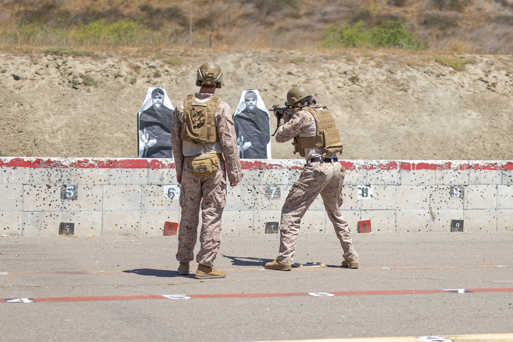 Running and gunning: Marines with 1st MLG participate in the Basic Combat Skills Course