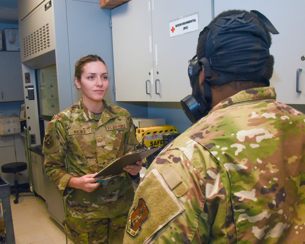 117 MDG Bioenvironmental Engineers conduct testing