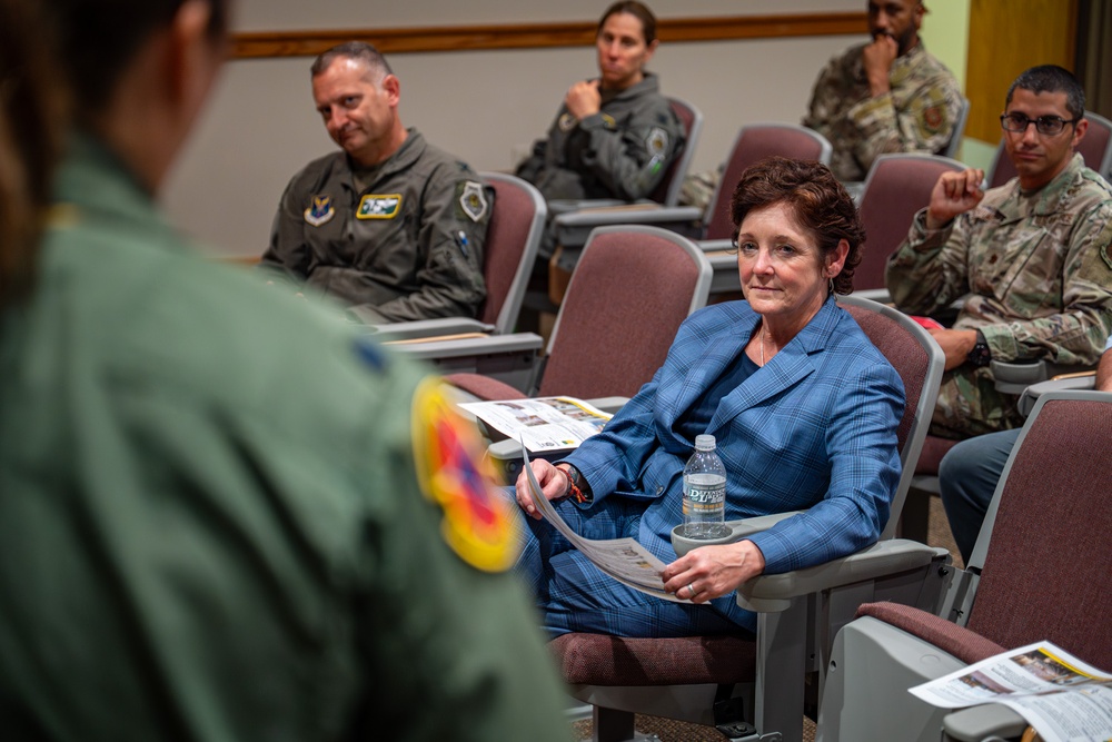 Installation and Mission Support Center Financial Management Director Visits Barksdale