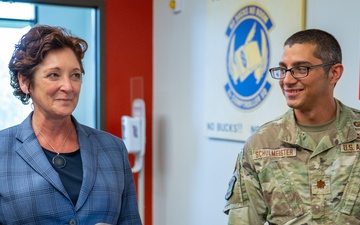 Installation and Mission Support Center Financial Management Director Visits Barksdale