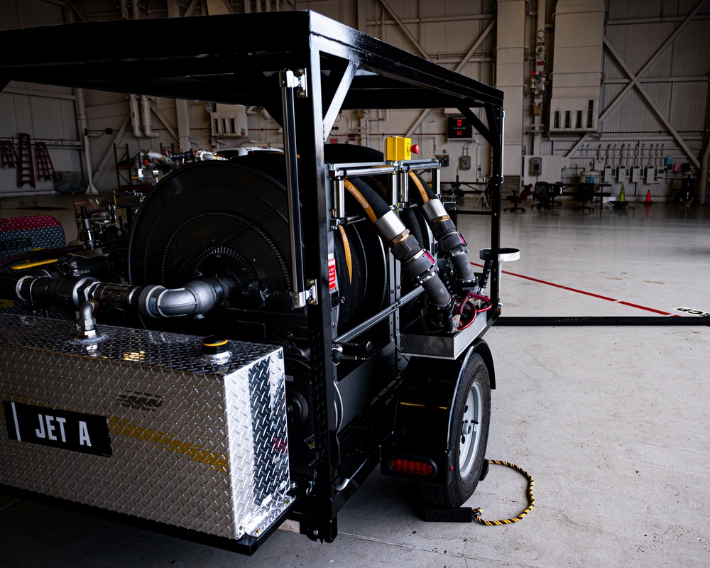 AFRL develops new hose cart for the B-2 Spirit