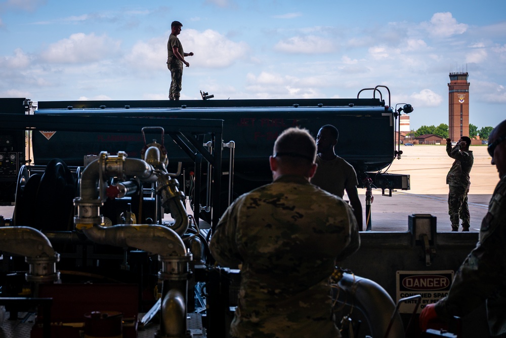 AFRL develops new hose cart for the B-2 Spirit