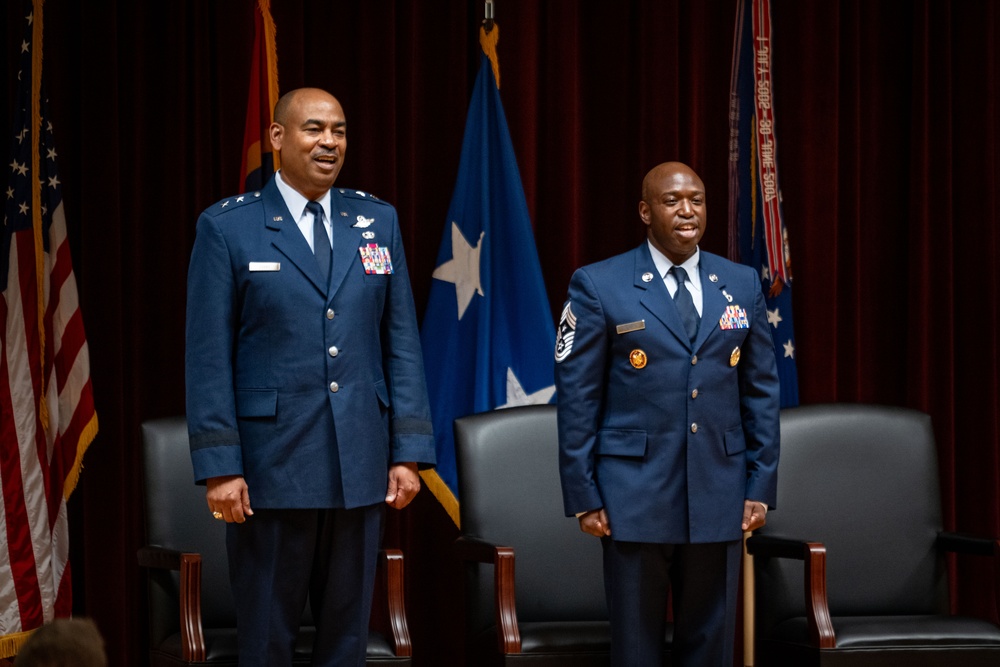 Myers Assumes Responsibility as 15th State Command Chief Master Sergeant