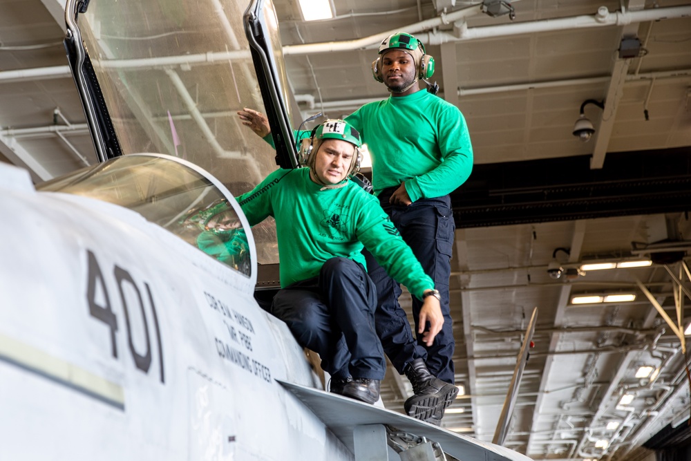 Abraham Lincoln conducts routine operations