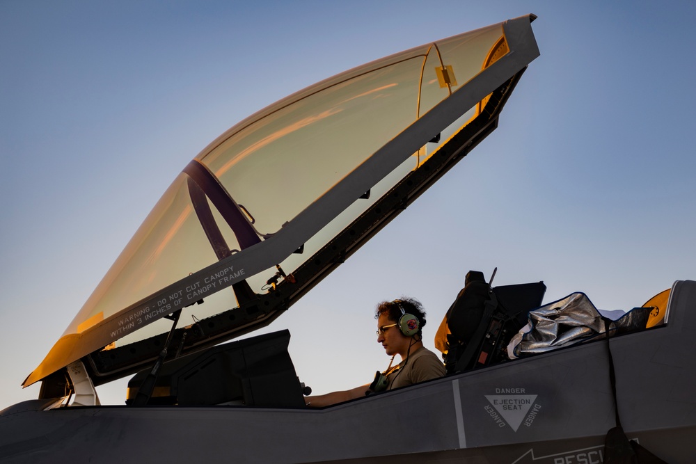 4th Fighter Squadron conduct night ops during Red Flag-Nellis 25-3