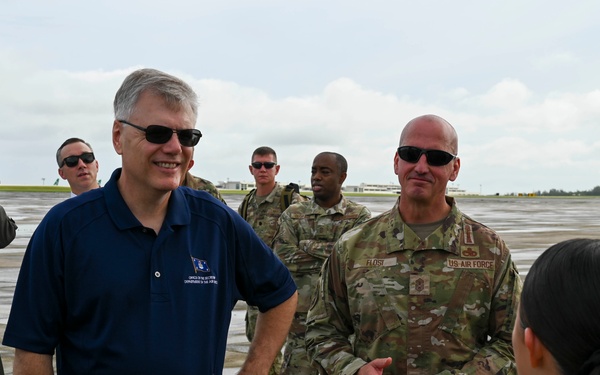 354 AEW hosts SECAF, CMSAF