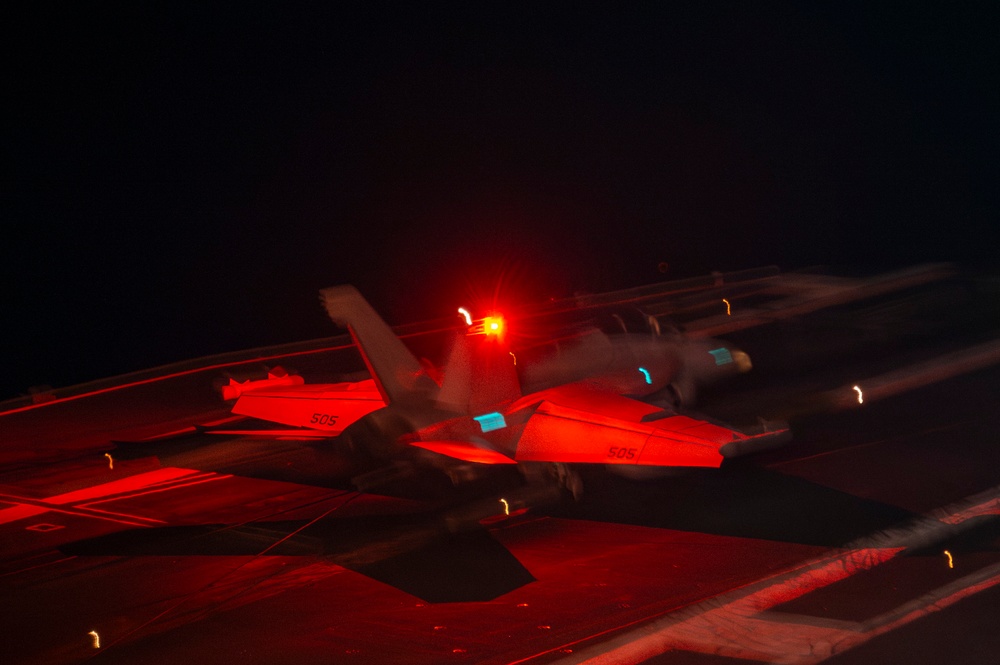 Abraham Lincoln conducts flight operations