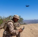 Marines fly a Skydio drone during a battalion field exercise