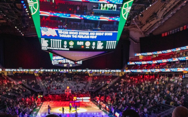 Sailors and Marines attend Seattle Storm game during Seattle Fleet Week 2025