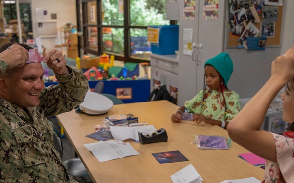 Two Sailors and a Marine visit the Seattle Children’s Hospital