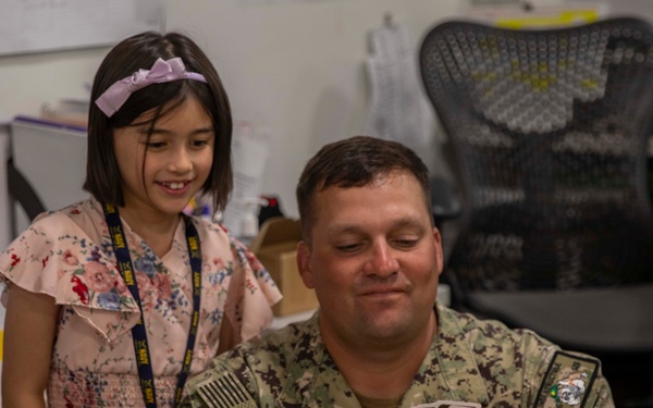 Two Sailors and a Marine visit the Seattle Children’s Hospital