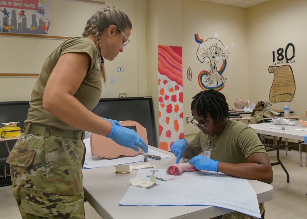 Service members enhance medical skills during IRT training