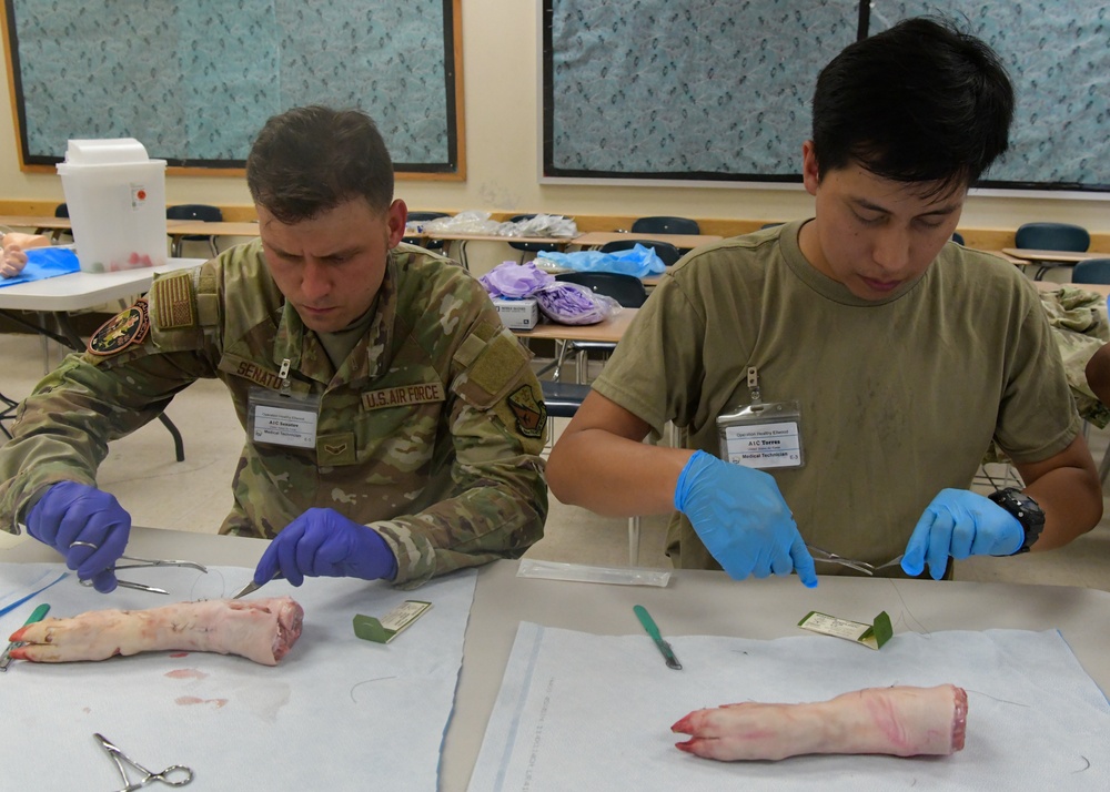 Service members enhance medical skills during IRT training