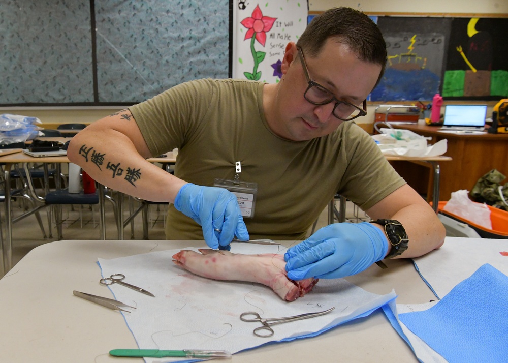 Service members enhance medical skills during IRT training
