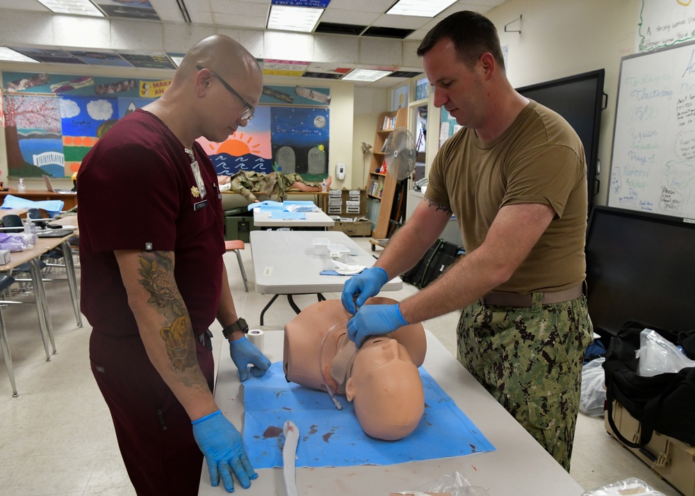 Service members enhance medical skills during IRT training