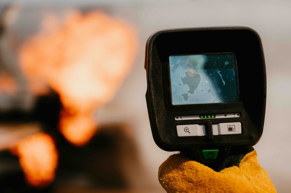 Fire Emergency Services train in live fire simulation